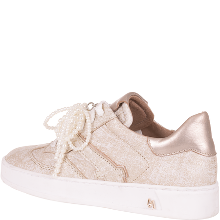 Półbuty damskie skórzane Syrena SLA 1152/301 złoty piasek