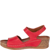 Sandały damskie na koturnie marki Syrena SST 969 czerwone