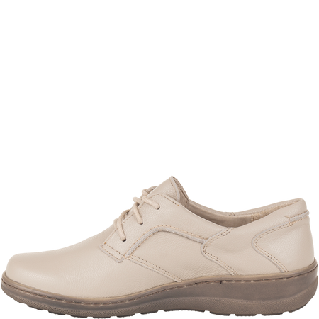 Komfortowe półbuty damskie skórzane Syrena SH 715-2 ecru