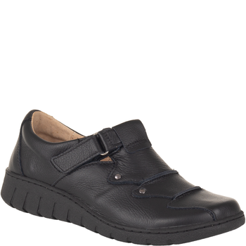 Półbuty Syrena SH 780-2S czarne - wygodne buty na rzepy