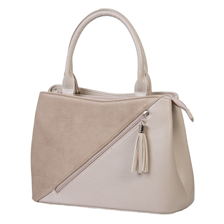Funkcjonalna torebka damska w kolorze beżowym