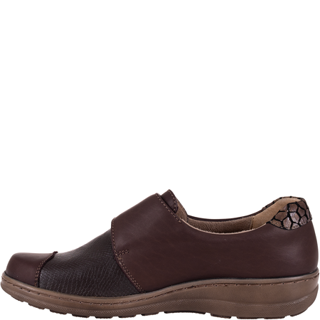 Brązowe półbuty damskie skórzane Syrena SH 462 komfort