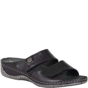 Klapki damskie eleganckie skórzane Syrena SWB 538 czarny-2