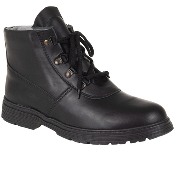 Buty skórzane męskie czarne trzewiki - Syrena SWB WZ-01