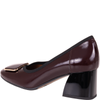 Czółenka damskie skórzane marki Syrena SGO 2096 bordo lakier