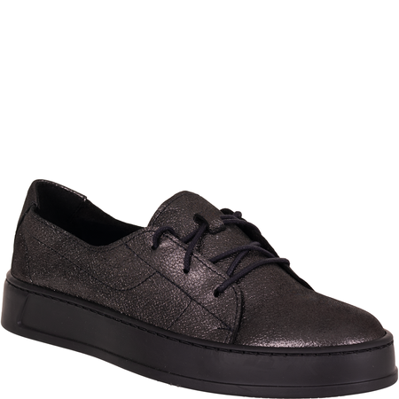  Półbuty damskie skórzane Syrena SLA 1101/244 czarno-srebrne