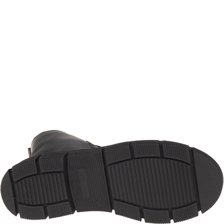 Skórzane trzewiki damskie Syrena SST 4090/DA czarno-granatowe