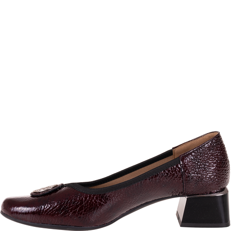 Czółenka damskie skórzane Syrena SE P-312 bordowe