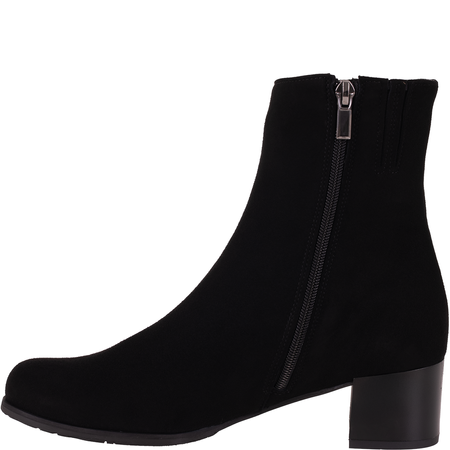 Botki damskie Syrena STA 3002 czarne - skóra zamszowa