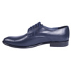 Półbuty męskie pantofle wizytowe skórzane marki Syrena  SE 934 granatowe
