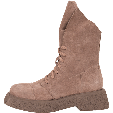 Skórzane trzewiki damskie SLA 976/V/205 fango welur