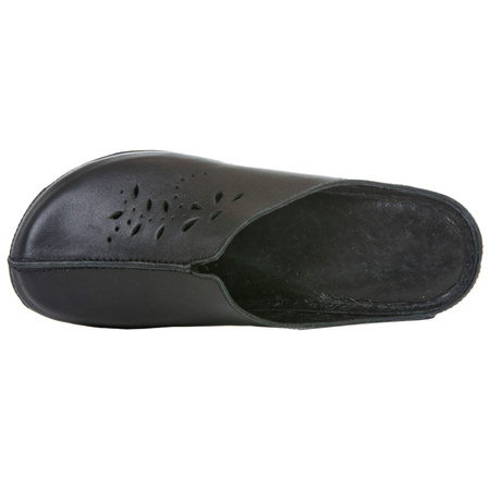 Klapki damskie skóra naturalna Syrena SST 922/M czarne