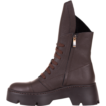 Trzewiki damskie Syrena SLA 976/271 czekolada groszek