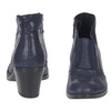 Komfortowe botki damskie skórzane Syrena SE 481 granatowe