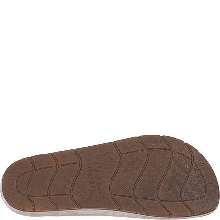 Klapki Inblu CL000054 piaskowe - 2 paski, wkładka skórzana