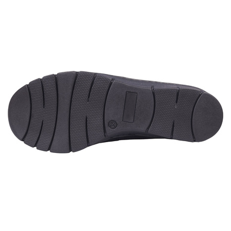 Czarne półbuty damskie wiązane SYRENA SWB 22198