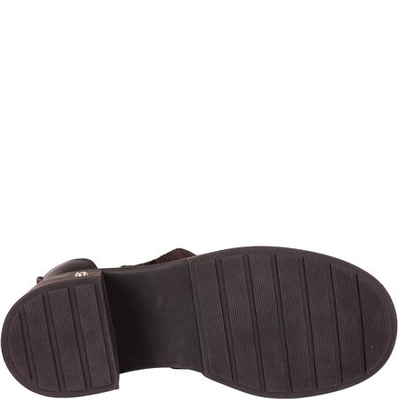 Botki damskie Syrena SLA 1156/297 czekolada skóra naturalna