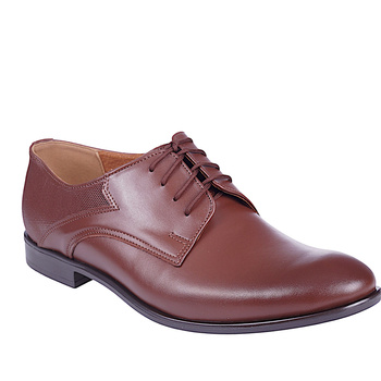 Półbuty wizytowe męskie skórzane w kolorze brązowym Syrena  SE 0935