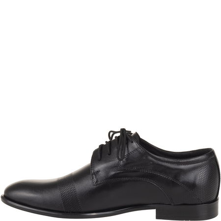 Półbuty wizytowe męskie skórzane Syrena SE 0938 czarne