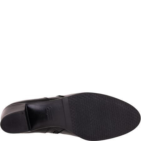 Komfortowe botki damskie Syrena SE 0403 - czarne, skóra