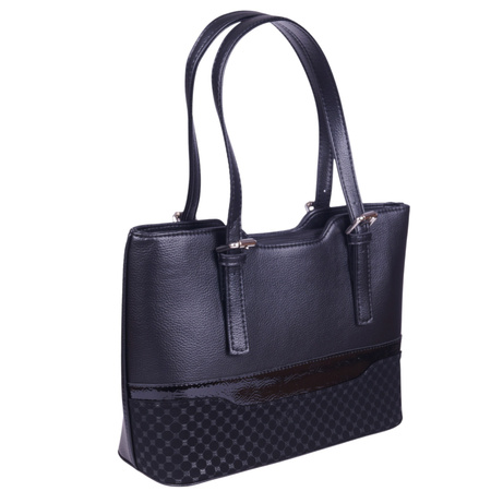 Torebka damska czarna ze skóry ekologicznej - elegancka i klasyczna