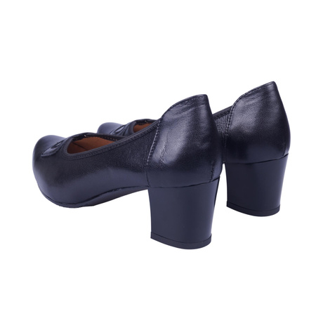 Czółenka damskie skórzane marki Syrena SE 227130 czarne