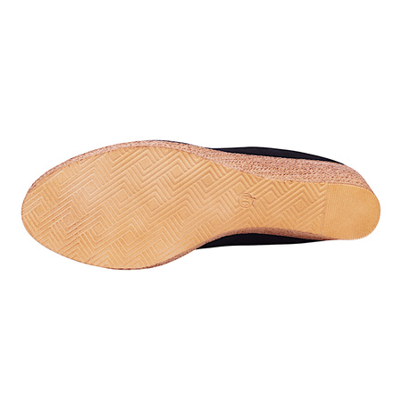 Czółenka damskie zamszowe na koturnie marki Syrena SDA 204 czarne