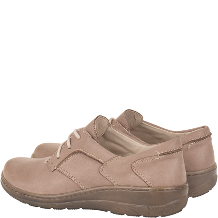 Komfortowe półbuty damskie skórzane Syrena SH 715-2 beż