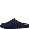 Kapcie męskie INBLU SI000024 szaro-niebieski filc skórzana wkładka