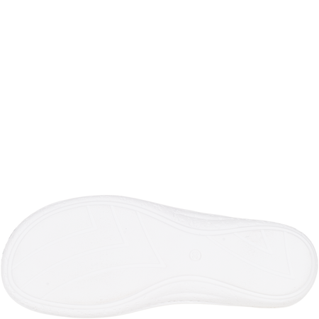 Białe klapki sanitarne ze skóry naturalnej Syrena SH 275