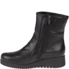 Wygodne botki skórzane Syrena SWB K-212A czarne, 4 cm obcas