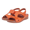 Pomarańczowe sandały damskie skórzane SYRENA SST 908