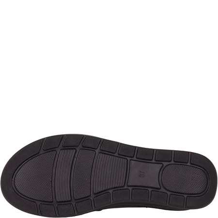 Czarne półbuty damskie skórzane Helios 455 komfort