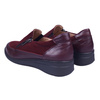 Skórzane półbuty damskie bordowe marki Syrena SE 220547