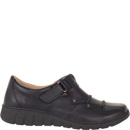 Półbuty Syrena SH 780-2S czarne - wygodne buty na rzepy
