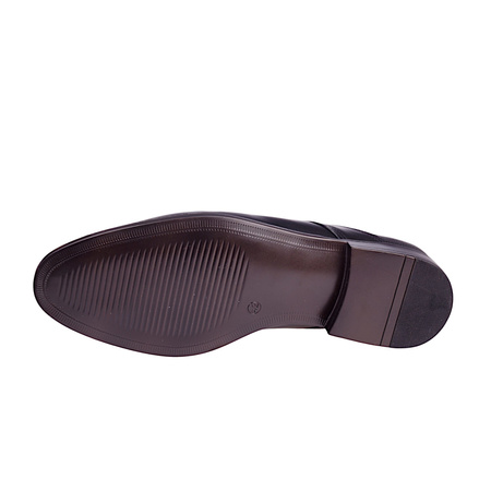 Półbuty wizytowe męskie skórzane Syrena SE 935 czarne