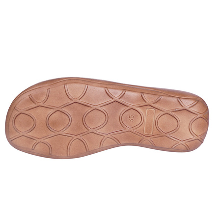 Klapki damskie skórzane Stella 663 granatowe