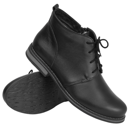 Botki damskie zimowe marki Syrena SST 4000/D czarne