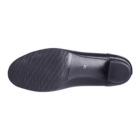 Czółenka damskie na słupku czarne marki Syrena SE P-222