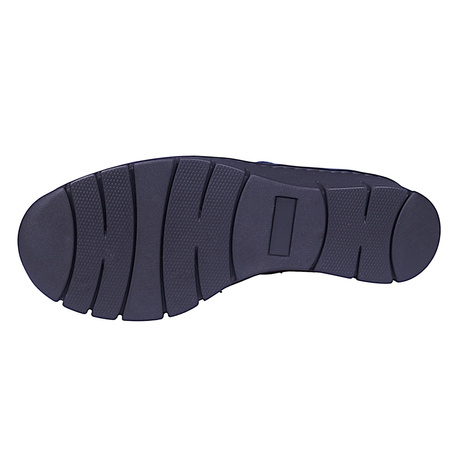 Botki damskie wiązane marki Syrena SST 4046 granatowe