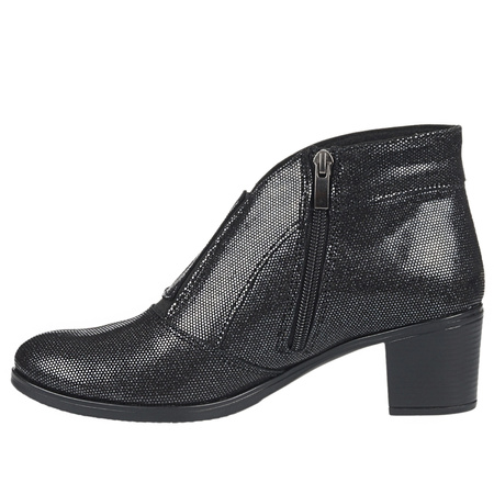 Komfortowe botki damskie skórzane Syrena SE 481 czarne