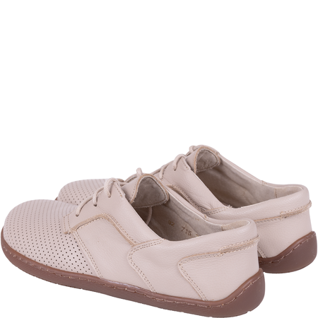 Półbuty damskie marki Syrena SH 715-2B ecru - Skóra naturalna