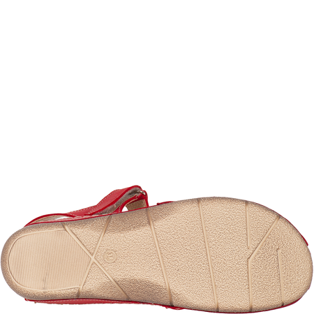 Sandały damskie skórzane Syrena SH 4011 czerwone