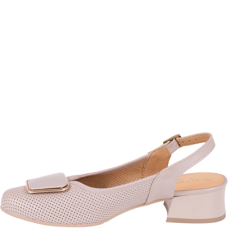 Beżowe sandały marki Syrena SGO 2098 - skóra naturalna