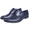 Półbuty męskie pantofle wizytowe skórzane marki Syrena  SE 934 granatowe