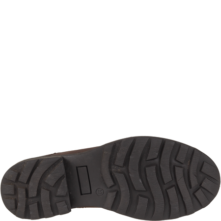 Botki damskie Syrena SST 2032/ST - skóra naturalna, brązowe