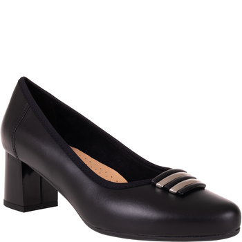 Czółenka damskie skórzane marki Syrena SGO 1562 czarne