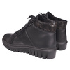 Trzewiki damskie skórzane ocieplane Syrena Komfort SH 522 czarne