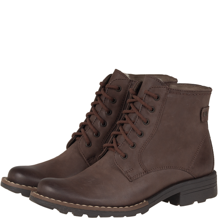 Botki damskie Syrena SST 2032/ST - skóra naturalna, brązowe