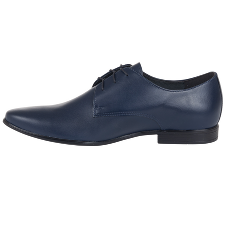 Syrena Półbuty męskie XXL - WZ-03 granatowe skórzane